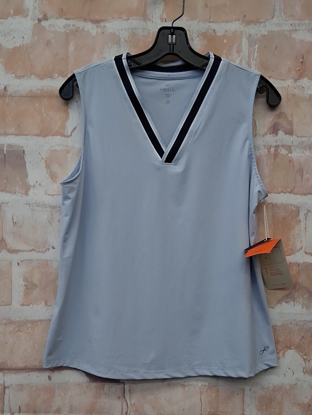 NWT Freely Light Blue V-Neck Sleeveless Tank Top